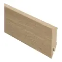 Rechte foliepl. 70x14 fijngestreept eiken naturel