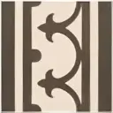 Invictus Maximus Dryback Tile Victorian Treasure Border Charcoal 99 - 2.5mm - 0.55