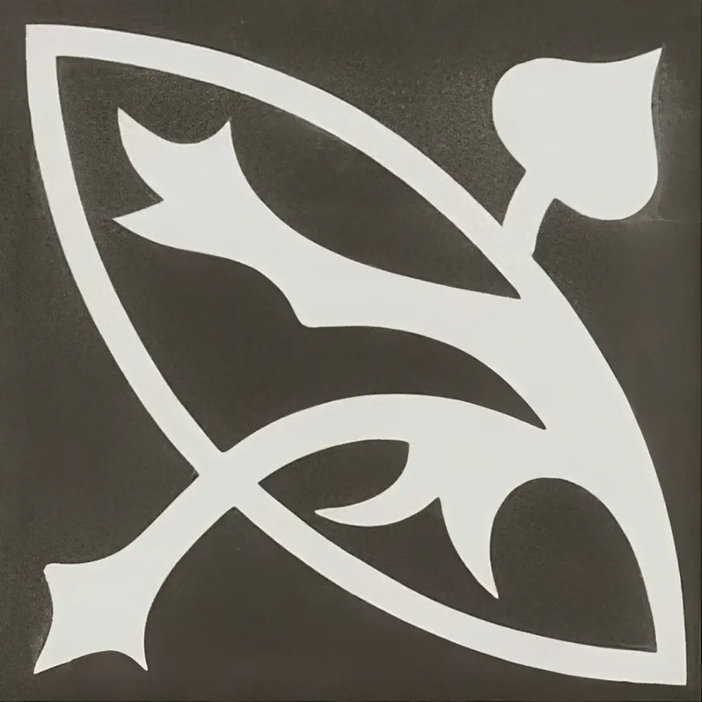 Invictus Maximus Dryback Tile Victorian Treasure Decor Charcoal 99 - 2.5mm - 0.55