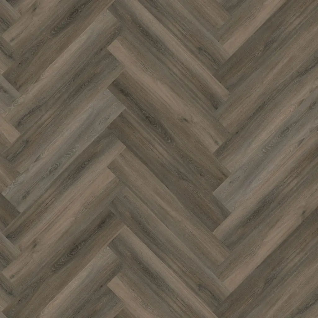 PrimoFloor PVC Dryback Visgraat Yup 60 Curiosity dark grey - 2,5mm - 0,55mm