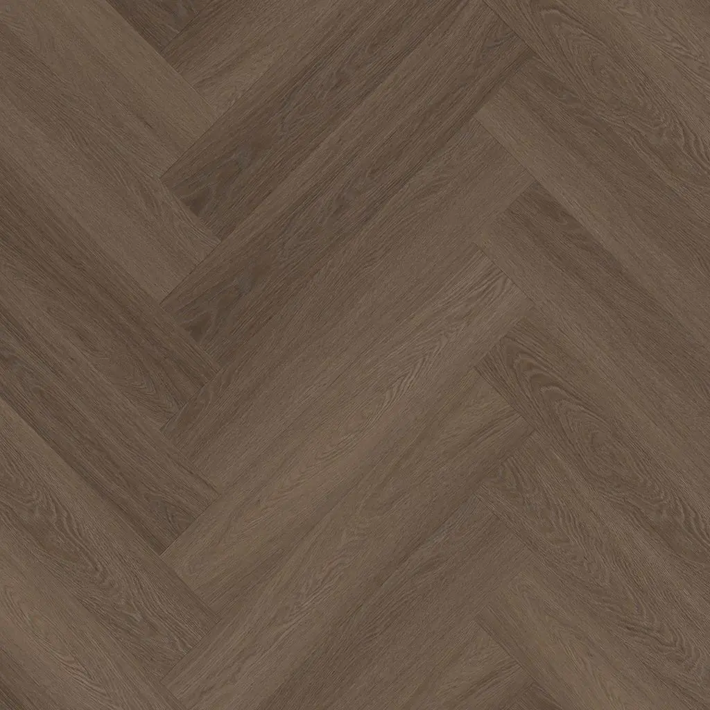 PrimoFloor PVC Click Visgraat Peckham bruine Eik - 7mm - 0,55mm