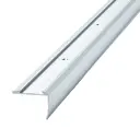 Trapprofiel covering model voor rubberen inlay kleur ZILVER 33x43x2700mm