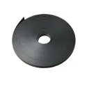 Inlegstrook rubber donker grijs rol 27mtr