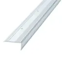 Trapprofiel basis covering model 18 x 38 x 2700mm antislip kleur ZILVER