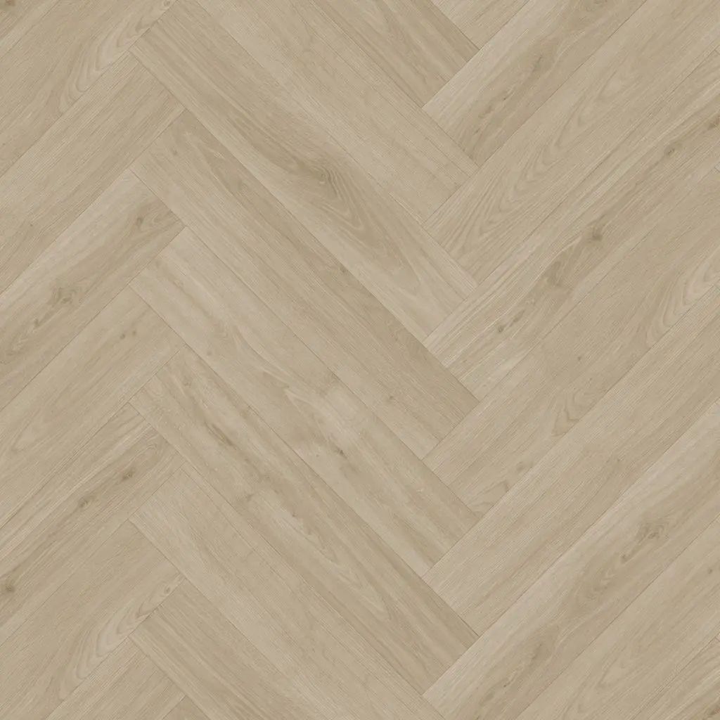 Vinyl op rol PrimoFloor Supreme 50 Visgraat Boreal eiken beige 3700 2,8mm 4m breed