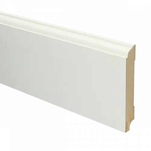 16016 Plint Eigentijds schilder RAL 9010 wit MDF-gelakt 18x115x2400mm