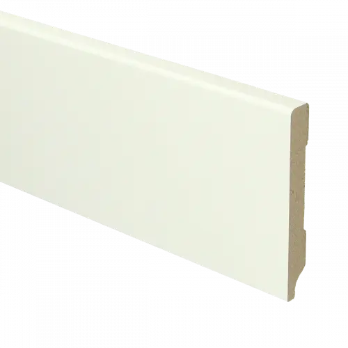 16028 Plint Modern schilder RAL 9010 wit MDF-gelakt 12x90x2400mm