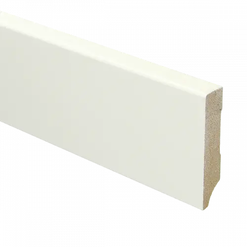16031 Plint Modern schilder RAL 9010 wit MDF-gelakt 15x70x2400mm