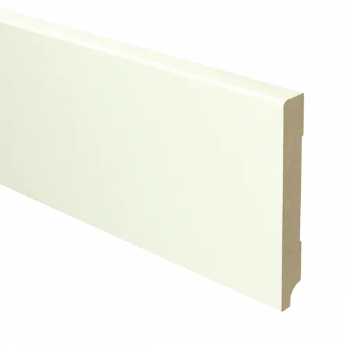 16033 Plint Modern schilder RAL 9010 wit MDF-gelakt 15x120x2400mm