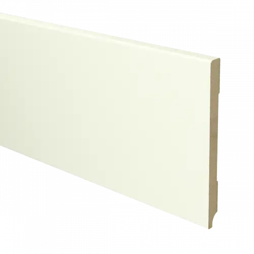 16026 Plint Modern schilder RAL 9010 wit MDF grondlak 12x150x2400mm