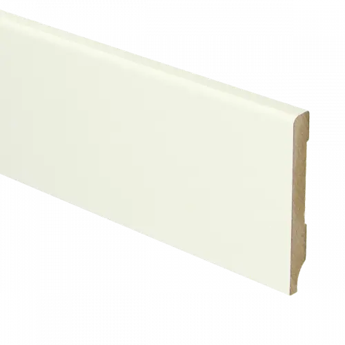 16105 Plint Modern schilder RAL 9010 wit MDF grondlak 9x70x2400mm