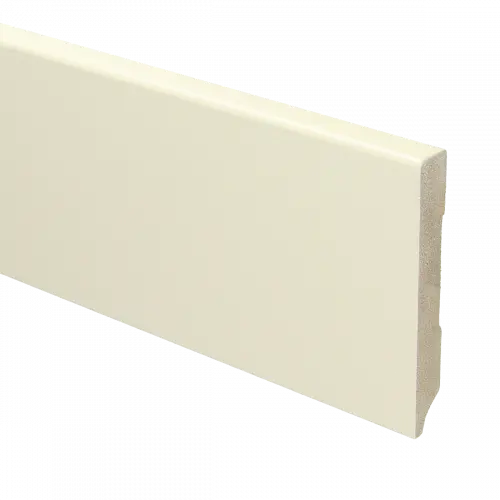 15925 Plint Modern schilder RAL 9001 crèmewit MDF-gelakt 12x90x2400mm