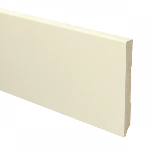15926 Plint Modern schilder RAL 9001 crèmewit MDF-gelakt 12x120x2400mm