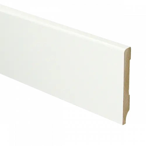 15971 Plint Modern schilder RAL 9016 verkeerswit MDF-gelakt 9x70x2400mm