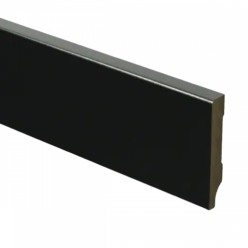 15966 Plint Modern schilder RAL 9005 zwart MDF-gelakt 9x55x2400mm