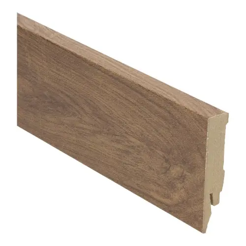 27114 Plint Recht eiken naturel donker MDF-folie 14x70x2400mm