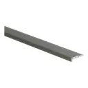 69557 Profiel afsluit rvs geborsteld voor LVT ALU 6x21mm vloerdikte 4mm 3000mm