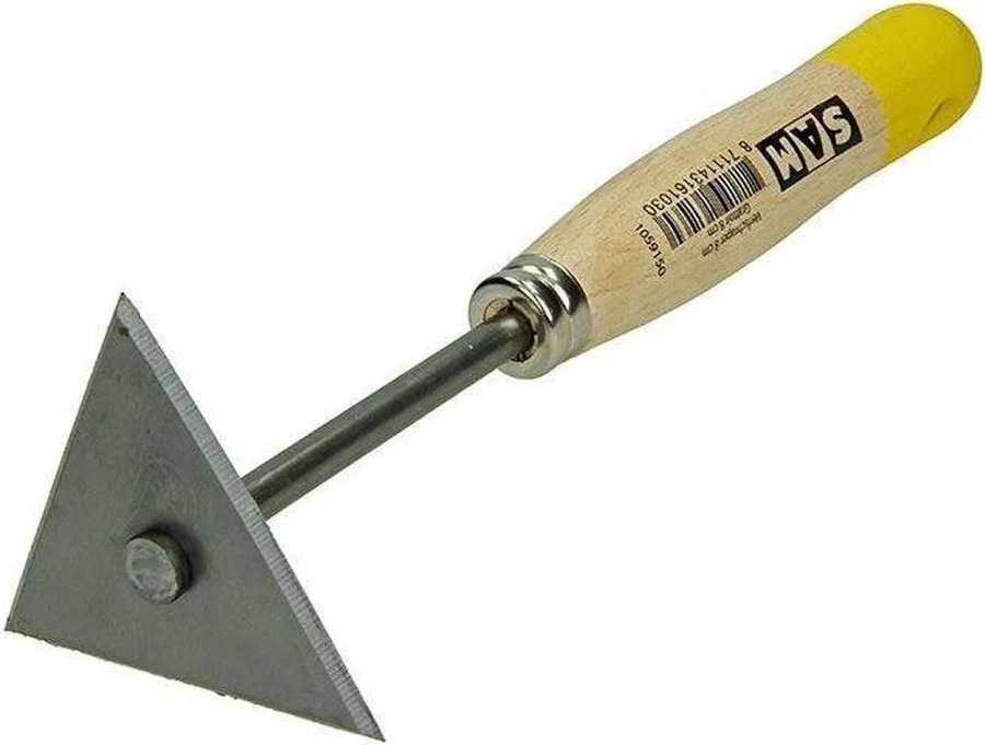 Verfkrabber krabstaal driehoek 6cm 