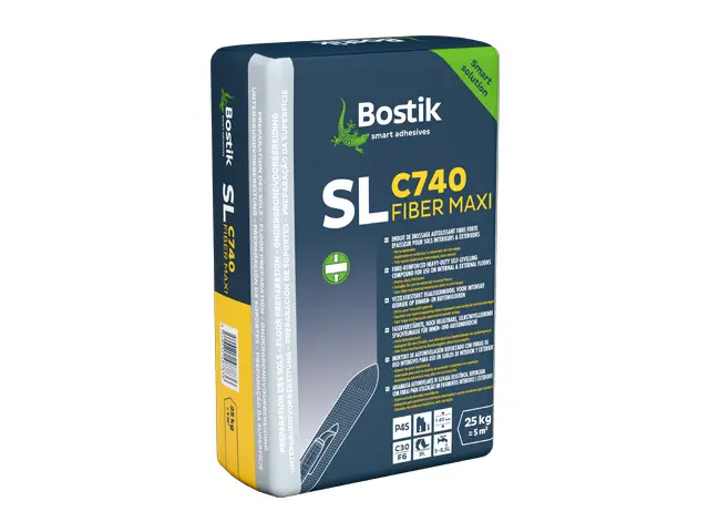 Bostik SL C740 Fiber Maxi vezelversterkte egaline voor grote laagdiktes tot 4cm 25kg
