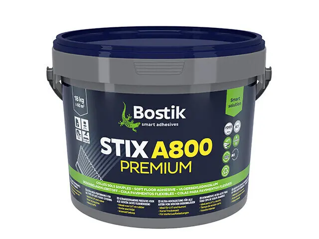 Bostik STIX A800 Premium universele dispersielijm voor soepele vloerbekleding 12kg