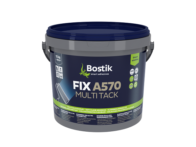Bostik FIX A570 Multitack universeel fixeermiddel voor verwijderbare tapijttegels 15kg