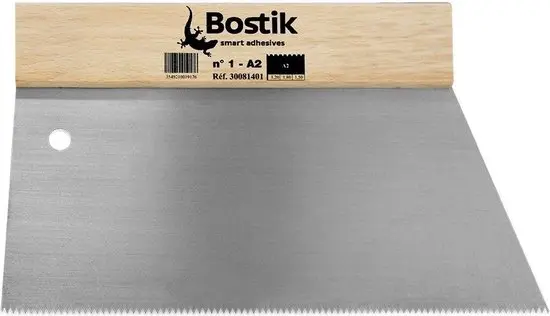 Bostik lijmkam alu nr1 - A2 voor vinyl en dryback