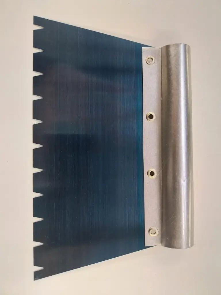 Tover lijmkam groot alu nr 5 voor parket 10mm tanden 20cm breed