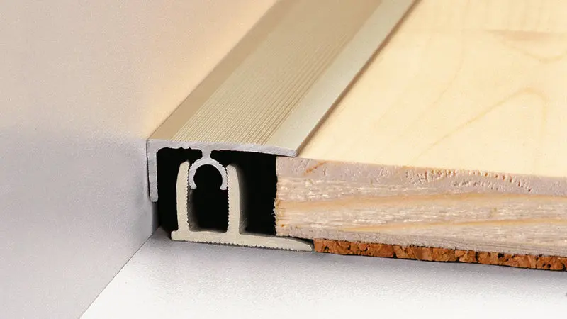 ThysFloor Profiel stop goudkleurig aluminium 2700mm