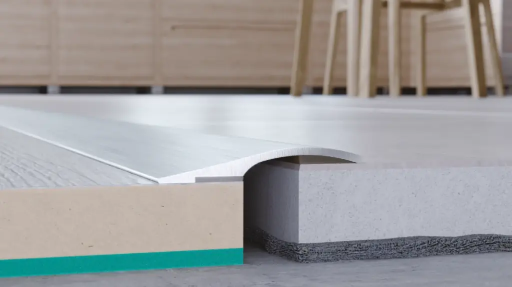 Arbiton Profiel niveau pro 26 zilver geborsteld aluminium 930mm voor PVC-vloeren