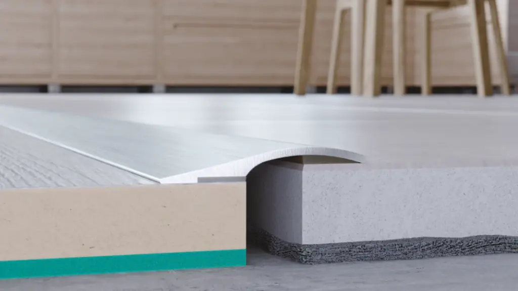 801000 Arbiton Profiel niveau pro 26 zilver geborsteld aluminium 1860mm voor PVC-vloeren