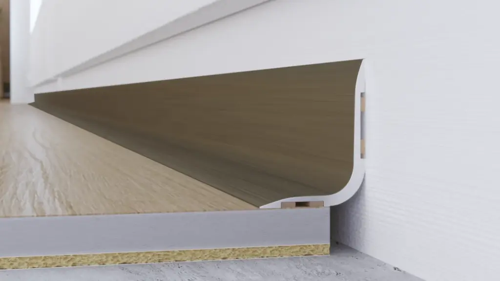 Arbiton Plint L titanium geborsteld ALU 20x15x1860mm