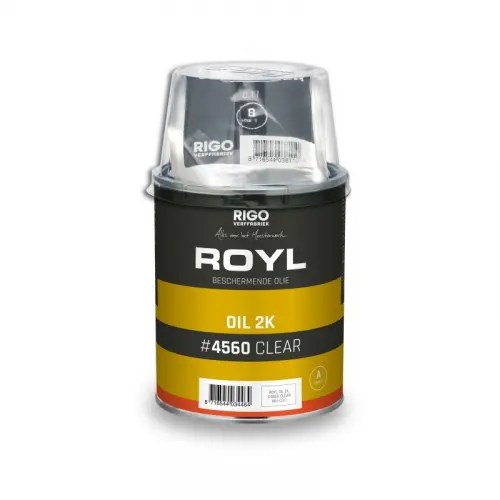 RIGO Royl eenlaags biobased solvent vrij meubel- of vloerolie 2comp. Oil-2K clear #4560 1l