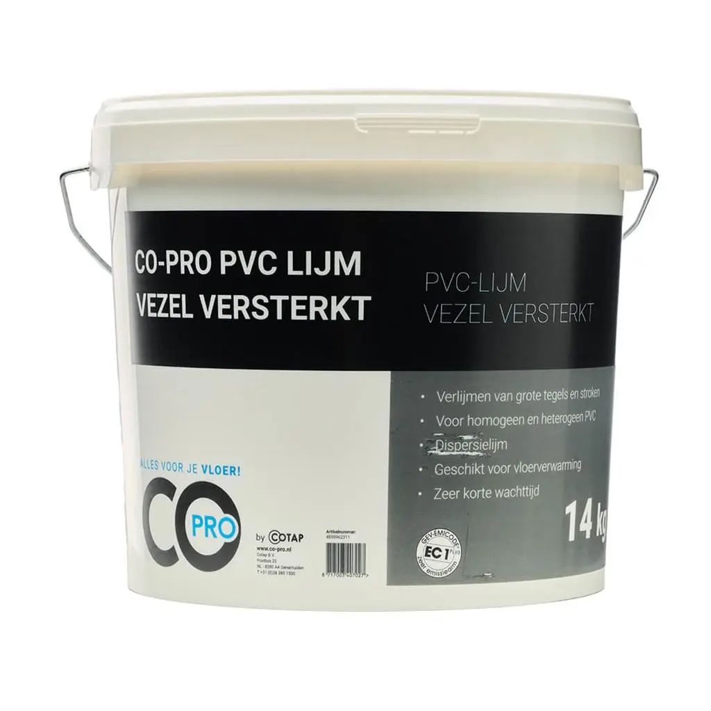 Co-pro pvc-lijm vezelversterkt 14kg