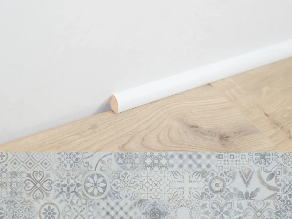 BerryAlloc Plint Kwadrant retro chic blue grey 2,4m per 4st