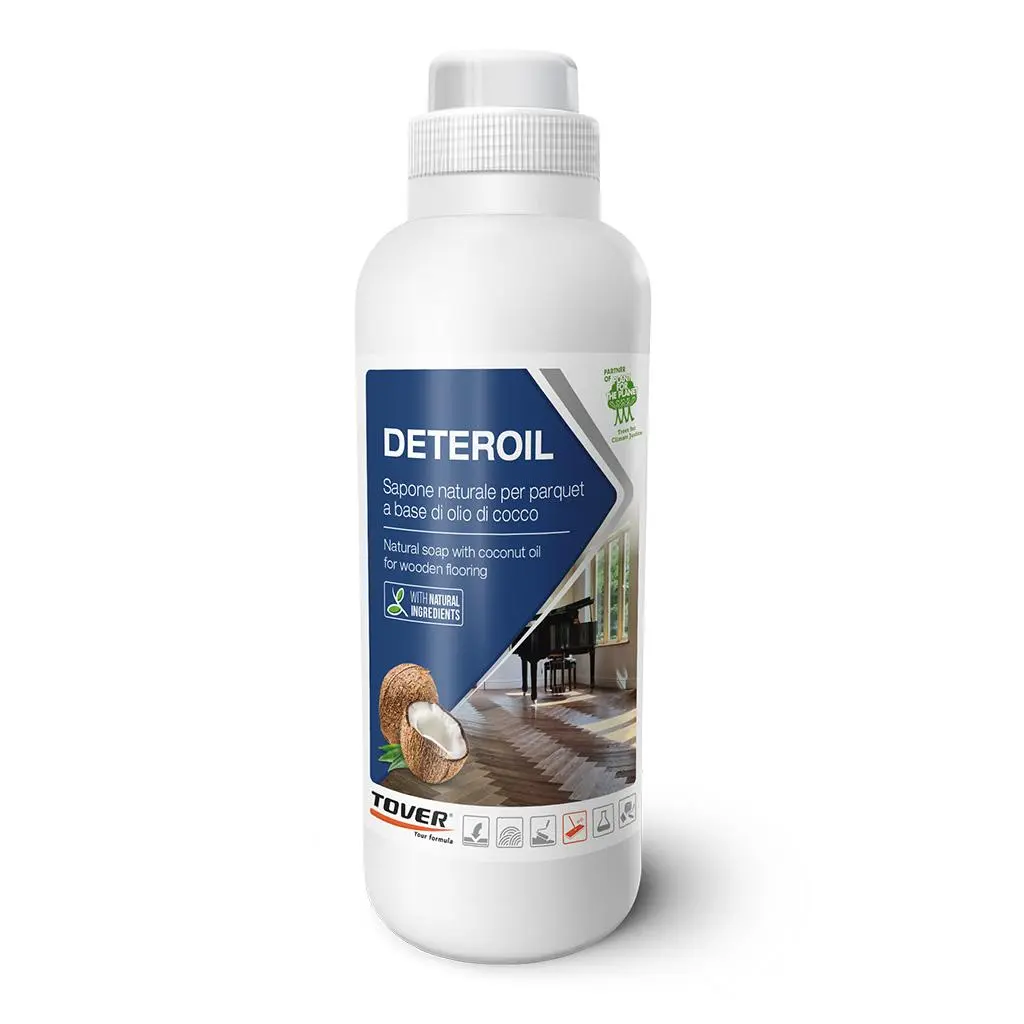 Tover Deteroil natuurlijke kokosolie zeep 1l voor geoliede vloeren