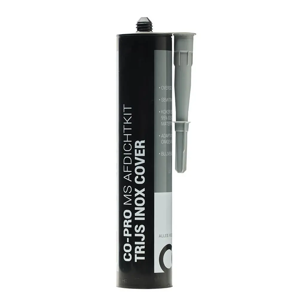 Co-pro MS afdichtkit transparant-grijs(trijs) 290ml inoxcover overschilderbaar