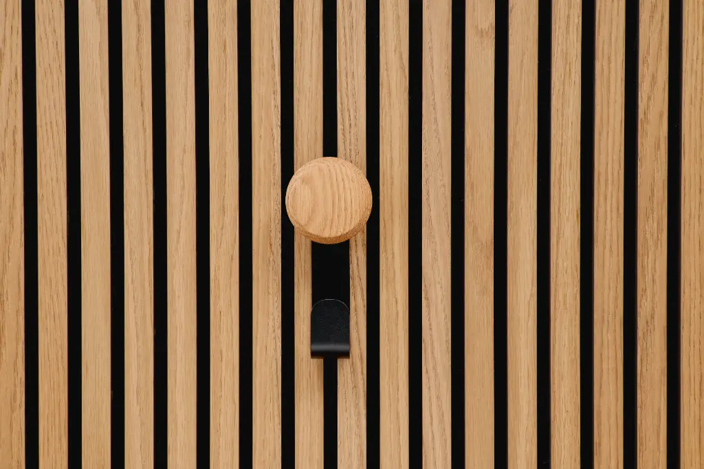ter Hürne SilentDesign LivingWall kort met houten knop Jesper 