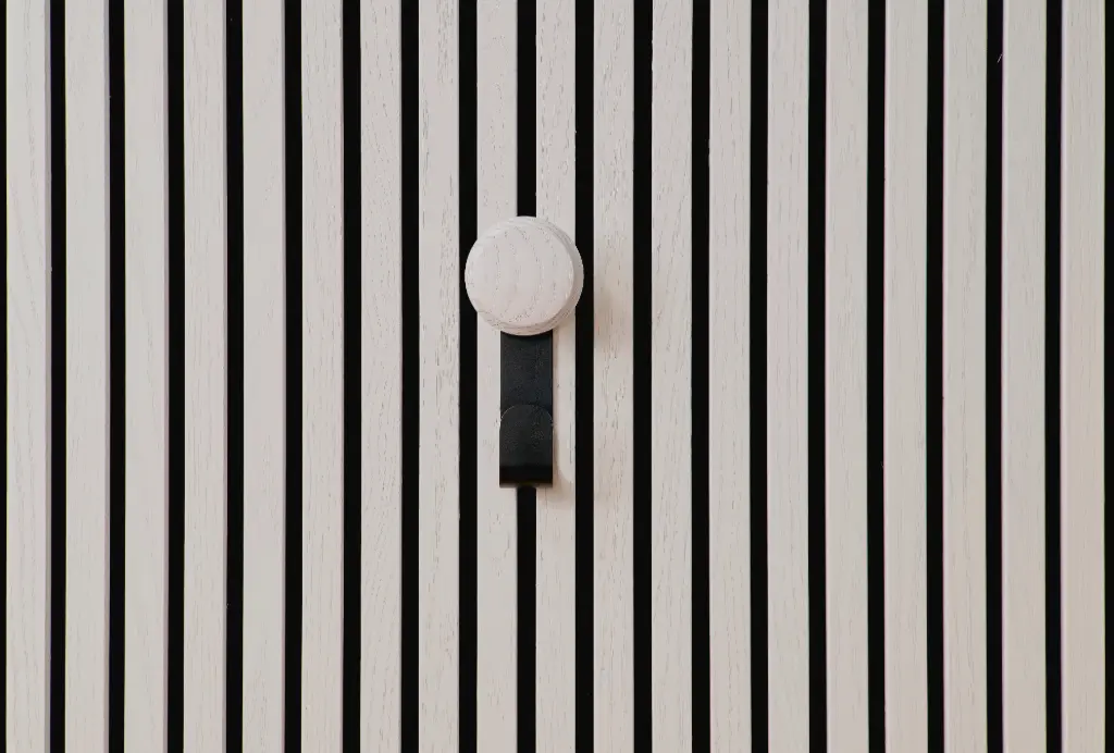 ter Hürne SilentDesign LivingWall kort met houten knop Eilin 