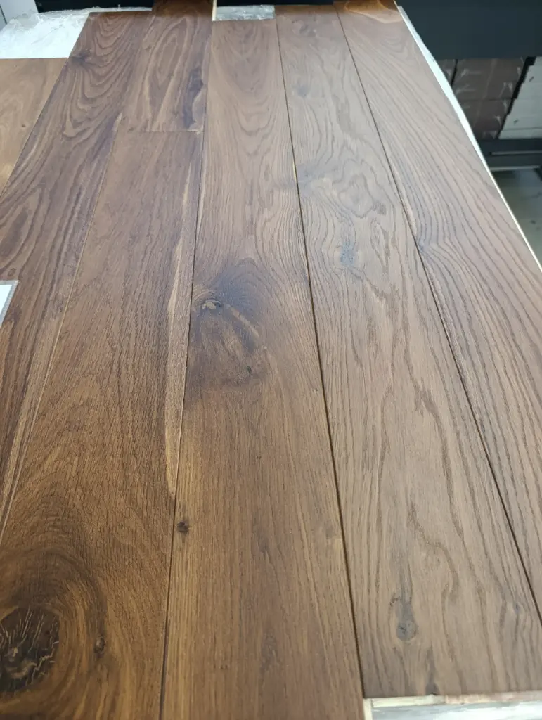 PrimoFloor Toccata, Eiken parket, donker vernis mat afgewerkt, hoevestijl, OP=OP 