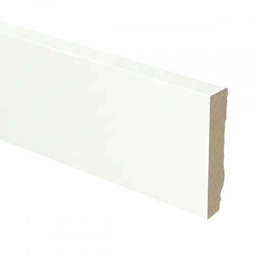 MDF plint recht 70x15 wit gefolied 
