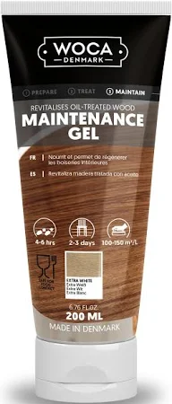 Woca onderhoudsgel extra wit 200ml 