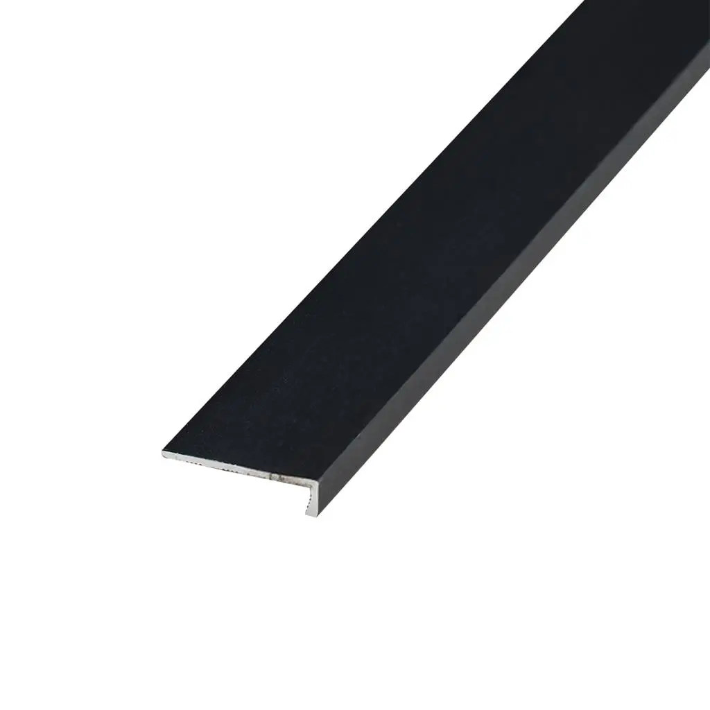 Hoeklijnprofiel fijn voor rigidvloeren kleur zwart 300cm