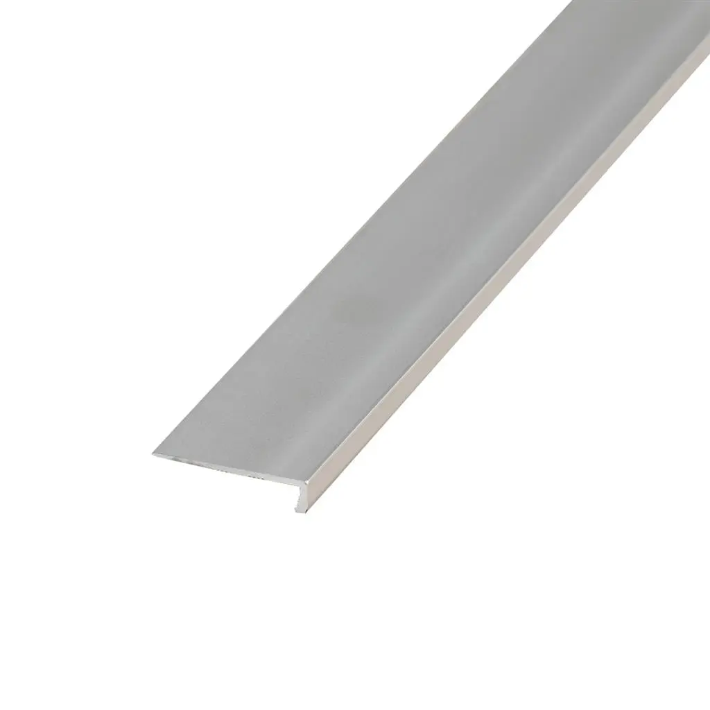 Hoeklijnprofiel fijn voor rigidvloeren kleur RVS 300cm