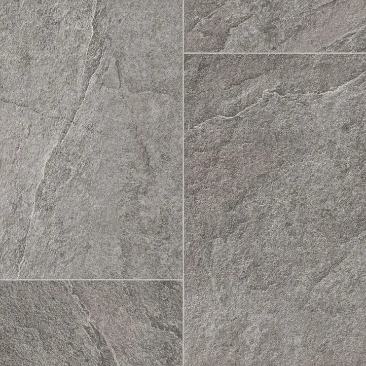 Vinyl op rol IVC tegellook Nerutex Cornwall Slate T96 2,8mm verschillende breedtes