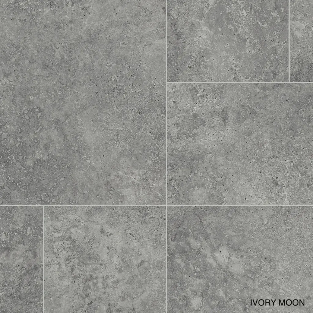 Vinyl op rol IVC tegellook Ultimate Surfaces Ivory Moon 595 2,90mm verschillende breedtes