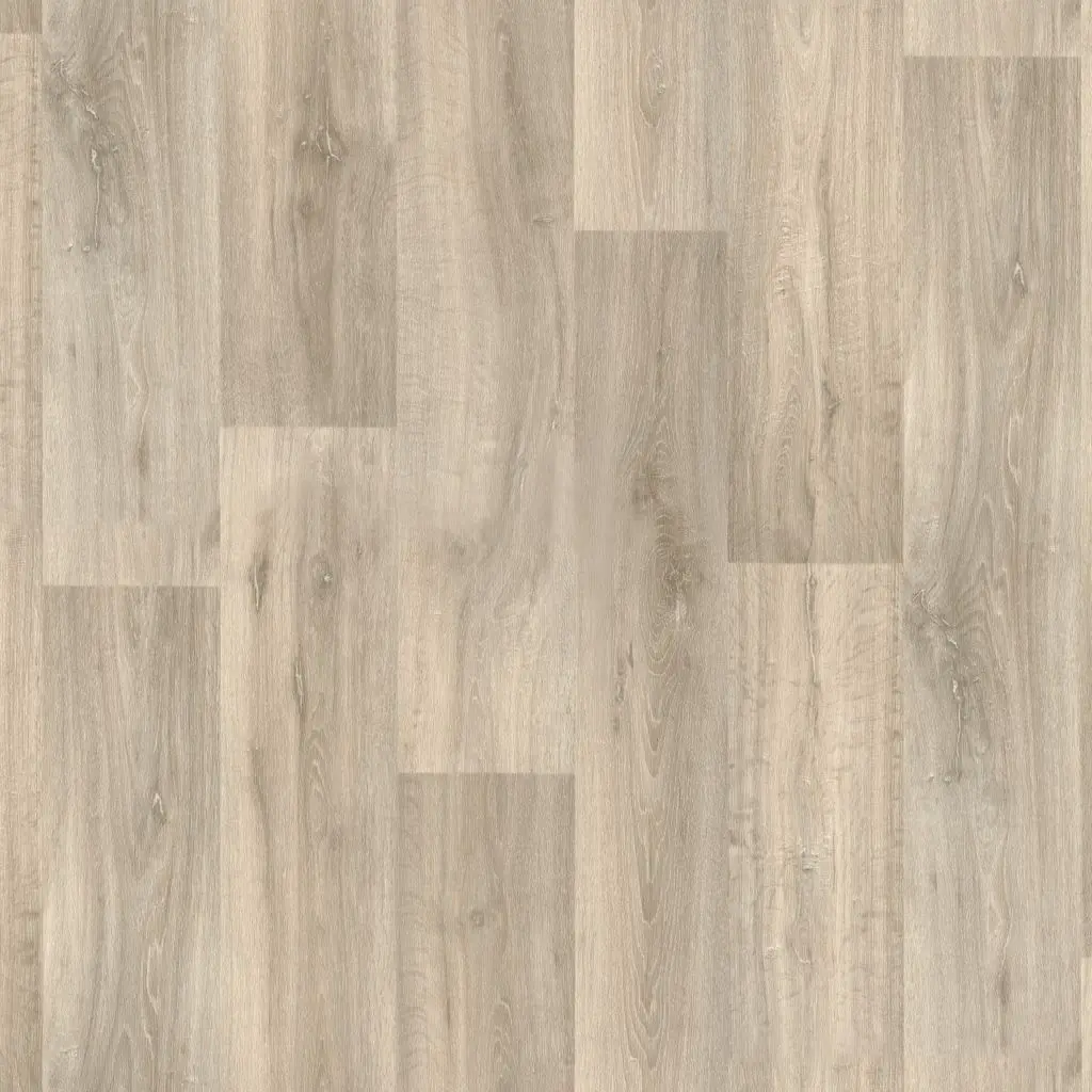 Vinyl op rol PrimoFloor houtlook Siravo grijsbeige eiken 0106 2,8mm 4m breed