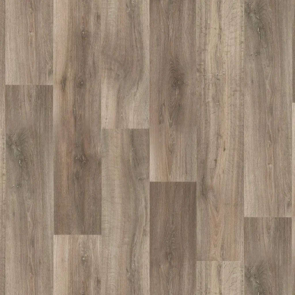 Vinyl op rol PrimoFloor houtlook Siravo grijsbruin eiken 0609 2,8mm 4m breed