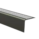 20701 Döllken Profiel trap A40 kleur zwart/lichtgrijs 0110 kunststof 40x40x2500mm