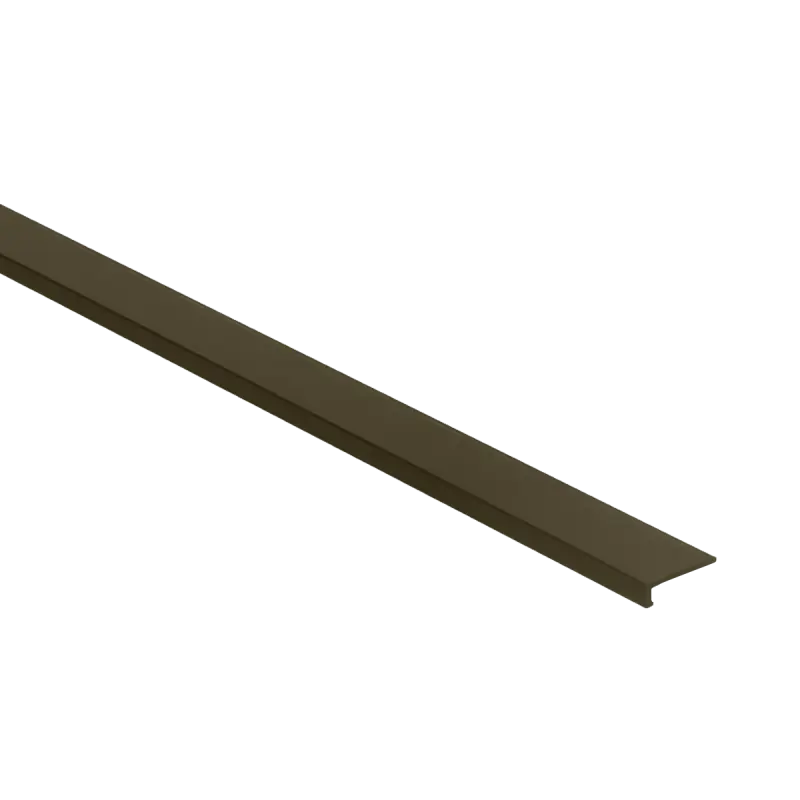 69562 Profiel afsluit brons voor LVT ALU 6x21mm vloerdikte 4mm 3000mm