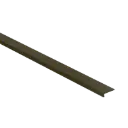 69562 Profiel afsluit brons voor LVT ALU 6x21mm vloerdikte 4mm 3000mm